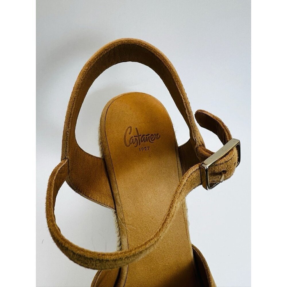 Castaner Wedge Heel in Tan Suede Made In Spain 37 - Picture 5 of 13